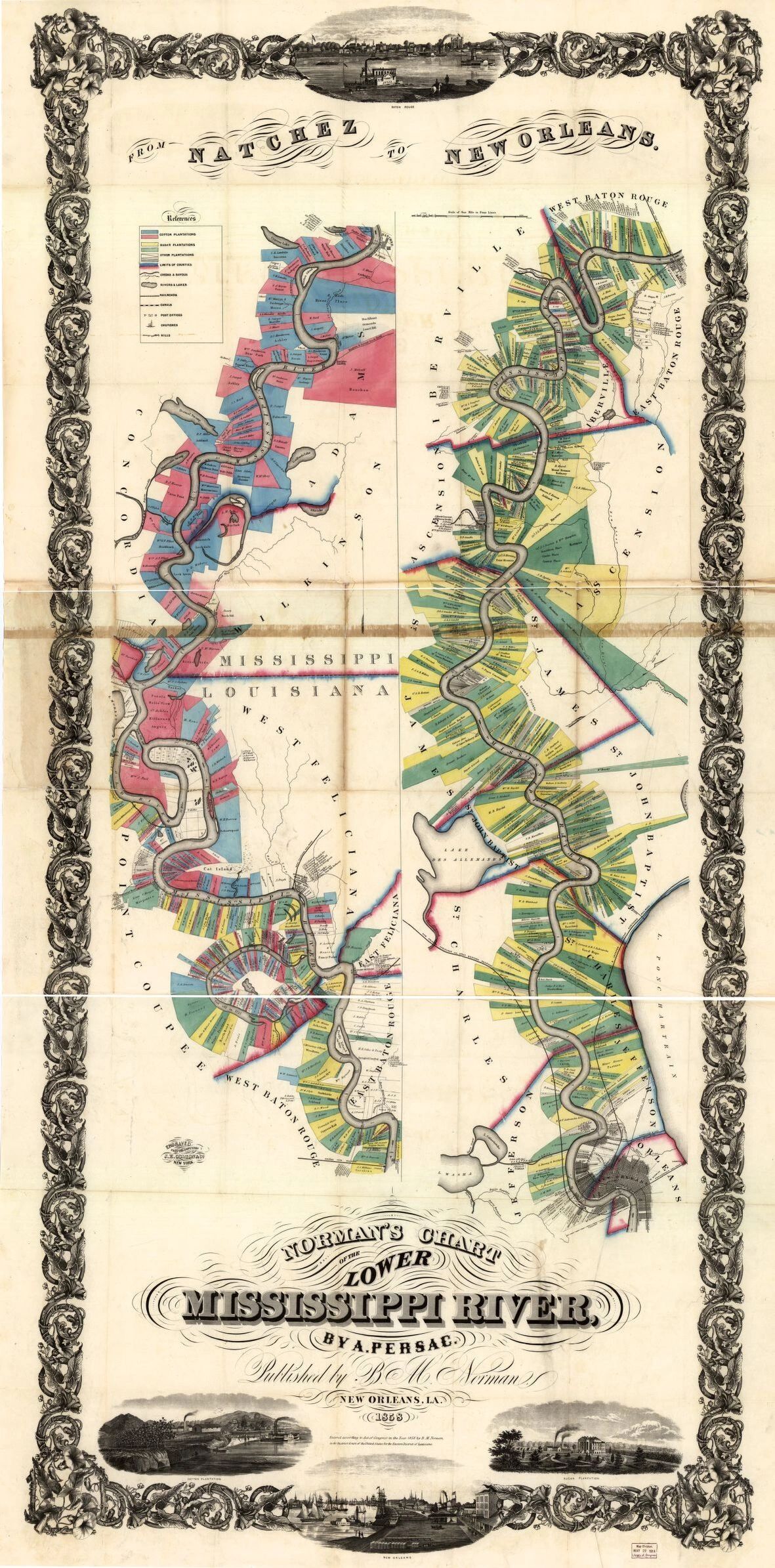 Norman's Chart of the Mississippi River